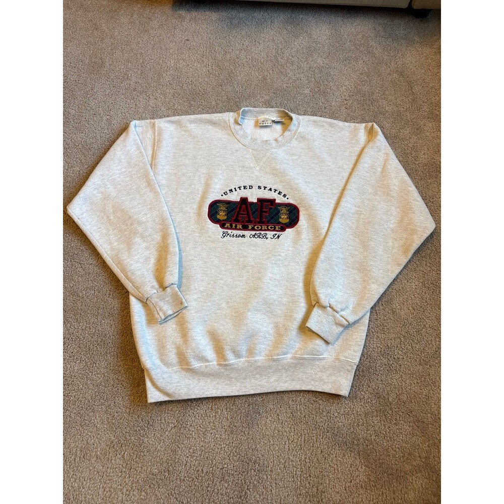 Vintage United States Air Force Embroidered Men’s Crewneck Sweatshirt Size Large